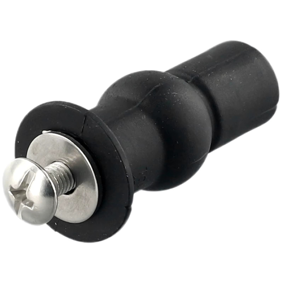 VIBRATITE 2er-Pack Toilettensitz-Montageset in Schwarz aus Kunststoff mit Expander und Gummioberseite zur Befestigung von WC-Sitzen - Bild 3