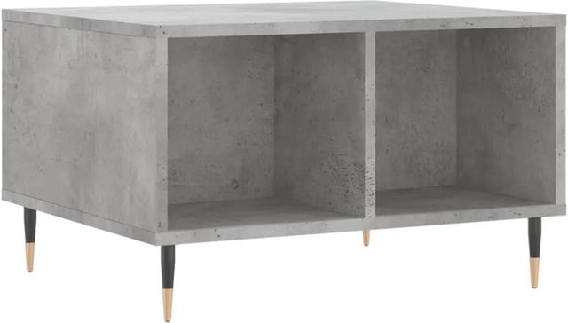 vidaXL Couchtisch modern in Betongrau aus Holzwerkstoff und Metall, B/T/H: 60 x 50 x 36,5 cm - Bild 1