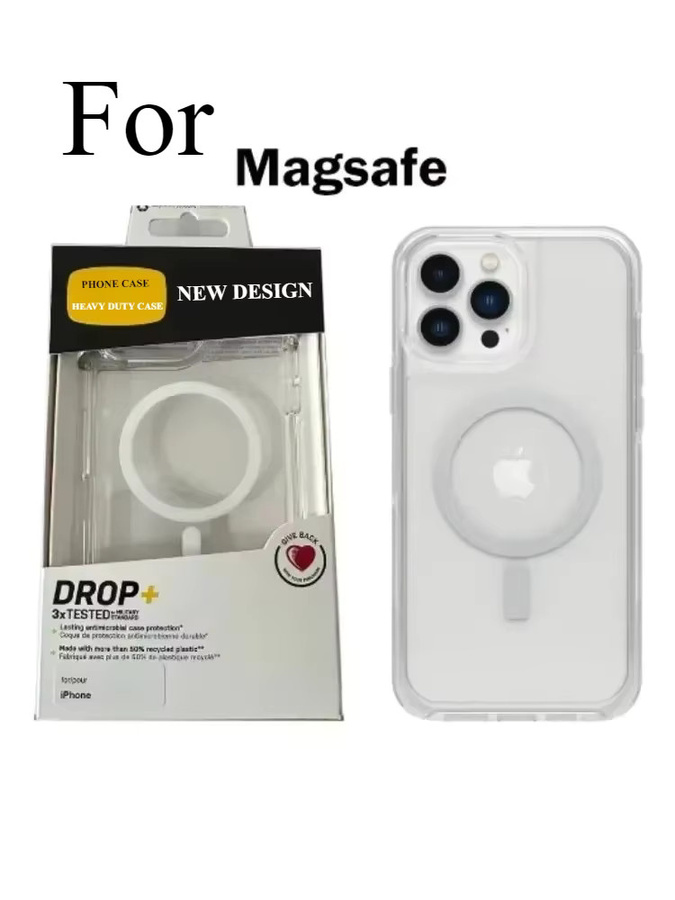 Otter Symmetry MagSafe Serie Anti-Sturz-Schutzhülle für iPhone 17 Air 12 13 14 15 16 Pro Max in Schwarz und Transparent - Bild 4