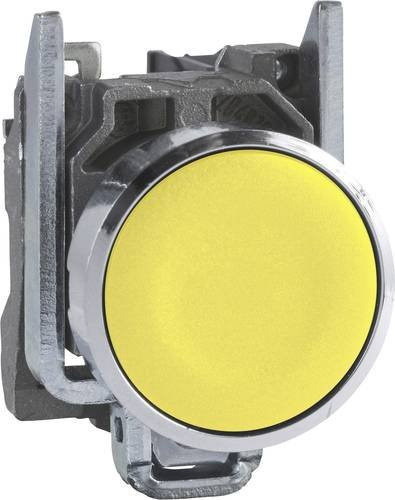 Schneider Electric XB4BA55 Drucktaster Gelb, 600V 6A, tastend, B/T/H: 3,0 x 5,2 x 4,7 cm, IP66 IP67 IP69 IP69K - Bild 1