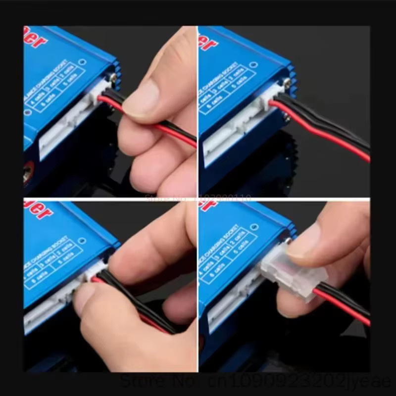10 Stück Sparkhobby AB-Schnallen-Clips für Modell-Lithium-Akkus, Balance-Steckverbinder-Schutz, transparent - Bild 3