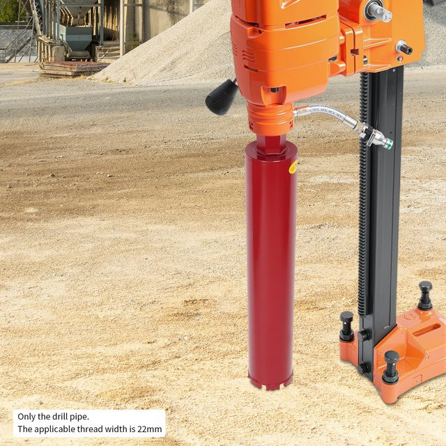 Bymaocar Tieflochbohrer mit Diamantverstärkung für Beton und Ziegel, Farbe: Rot - Bild 1