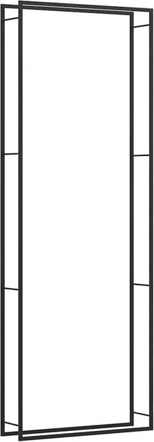 vidaXL Brennholzregal aus Metall in Mattschwarz, Wandmontage, B/T/H: 110 x 28 x 312 cm - Bild 1