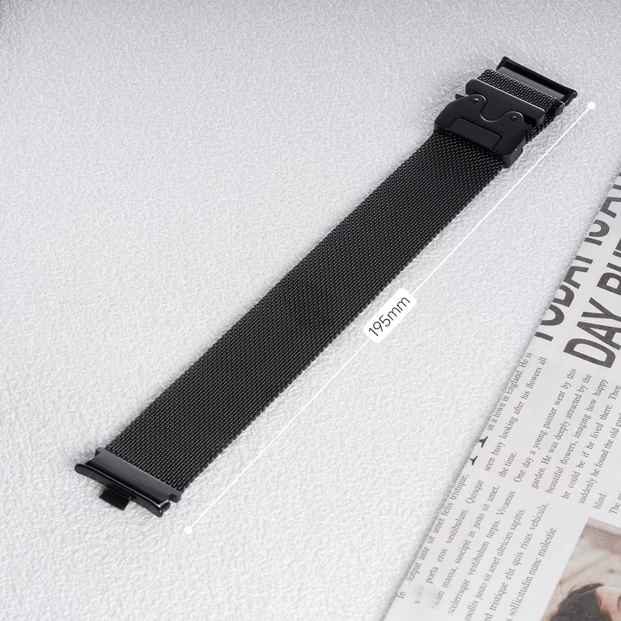 FancyWrist Uhrenarmband Edelstahl, Milanaise, Silber, Unisex - Bild 5