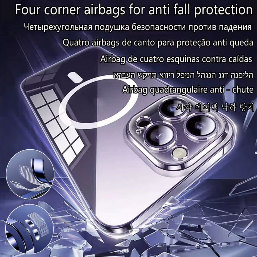Apple Original MagSafe Acryl Schutzhülle für iPhone 17 Pro Max und iPhone 17 Air in Transparent mit weichen Silikonkanten - Bild 2