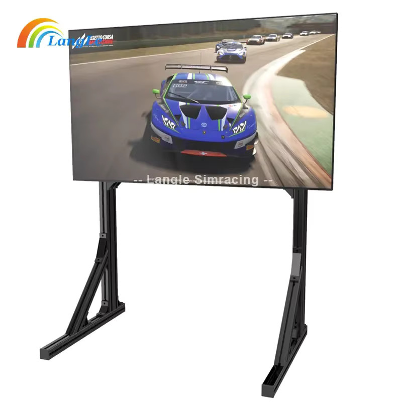 BMAD Sim-Racing-Rig Lenkrad-Fahrsitzhalterung mit Pedalen aus Allanum-Legierungsprofil in Schwarz - Bild 1
