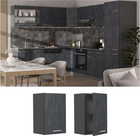 Vicco R-Line Hängeschrank für die Küche Schwarz Anthrazit B: 40 cm, H: 60 cm, T: 31 cm