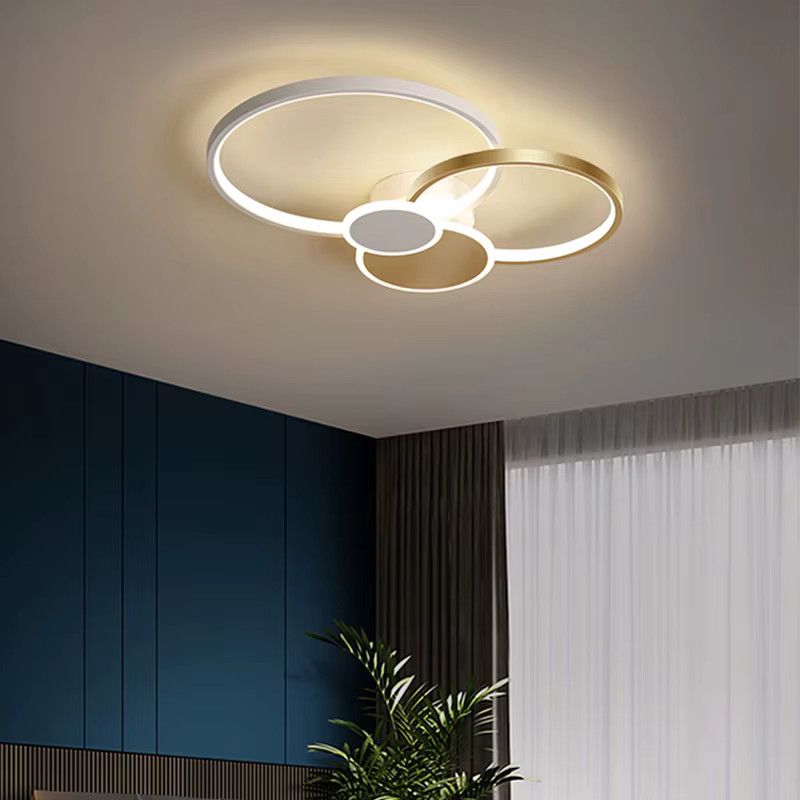 TONDI LED-Ring-Deckenleuchte Kronleuchter in Gold und Schwarz für Wohnzimmer, Schlafzimmer, Esszimmer und Küche - Bild 2