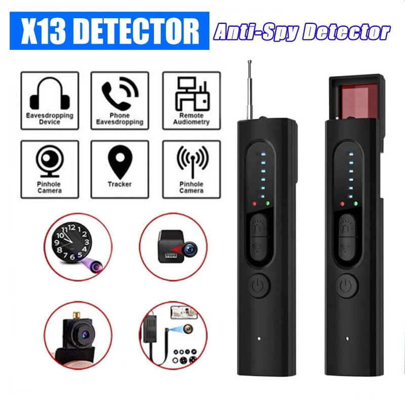 LS VISION Drahtloser HF-Signaldetektor und Anti-Spionage-Detektor zur Erkennung versteckter Kameras sowie magnetischer GPS-Ortungs-Tracker in Schwarz - Bild 3