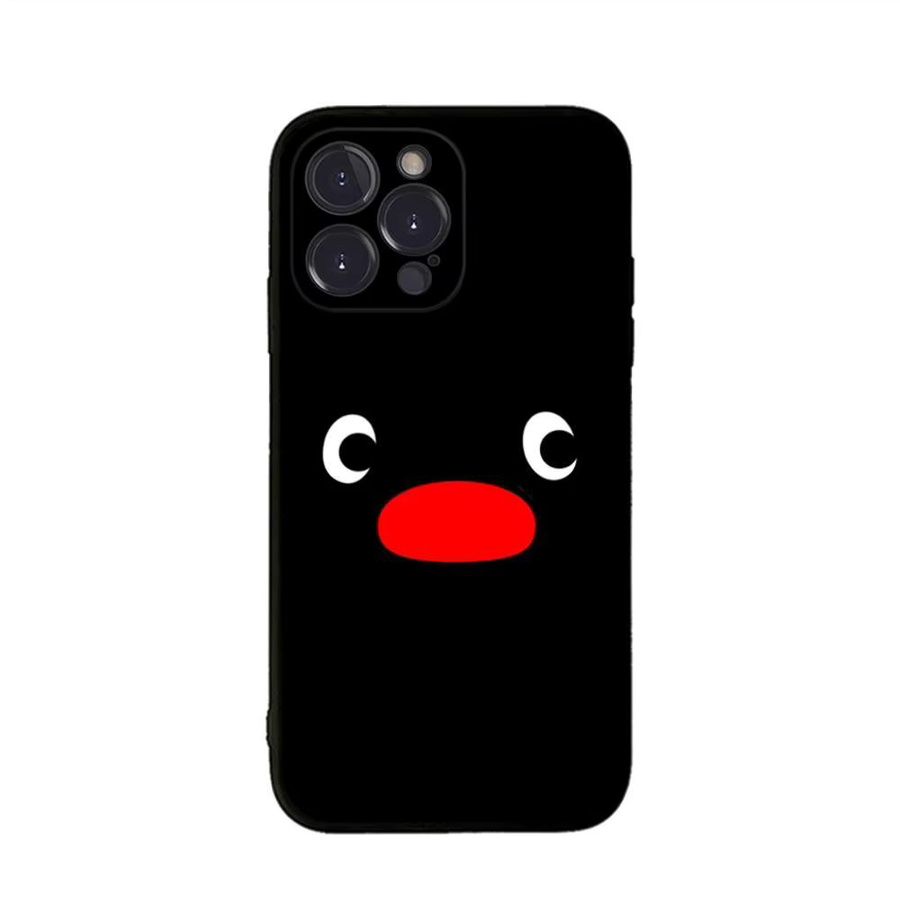Potdemiel Handyhülle mit lustigem Cartoon P-Pingu für iPhone 17 16 15 16e 14 13 12 11 Pro Max Plus - Bild 3