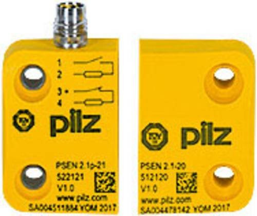 PILZ Magnetischer Sicherheitsschalter PSEN 2.1, Gelb, 24 V/DC, IP65, IP67, 8mm - Bild 1