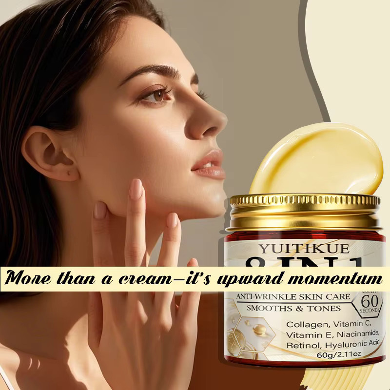 YUITIKUE Anti-Falten Hautpflegecreme mit Kollagen, Vitamin C, Retinol, 60g - Bild 3