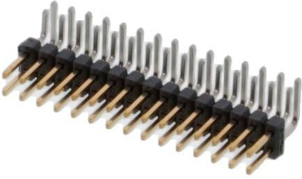 Molex Einbau-Stiftleiste Standard 717640130 in Schwarz und Gold aus Kunststoff - Bild 1