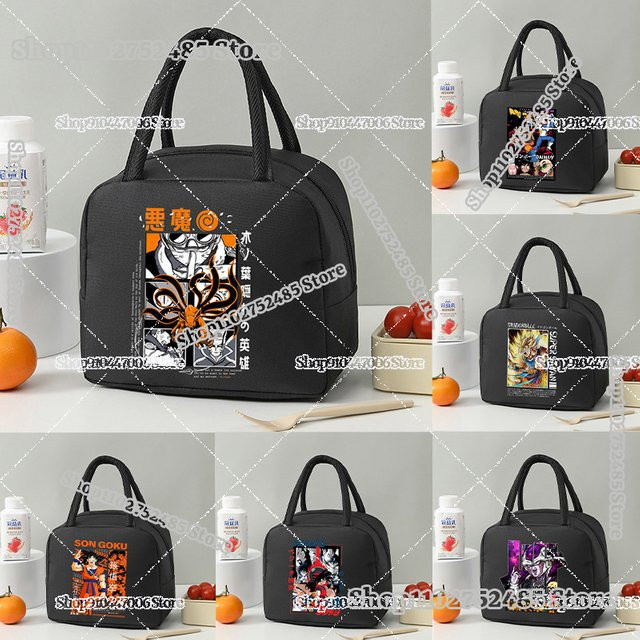 Bandai Dragon Ball Goku Isolierte Lunchbox für Schüler, wasserdichte Bento-Tasche in Schwarz - Bild 1