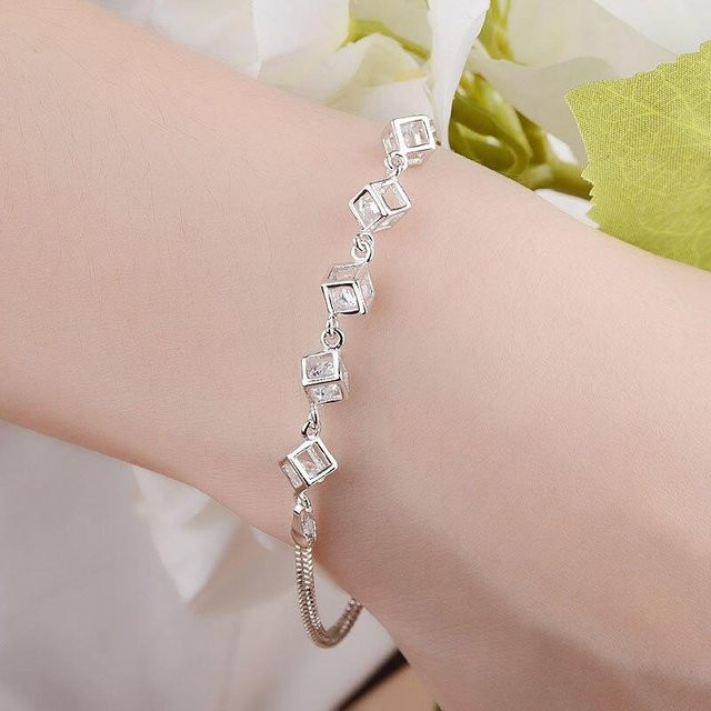 YIRAN Jewelry Armband, 925 Silber, Kristall, Zirkonia, Damen - Bild 1