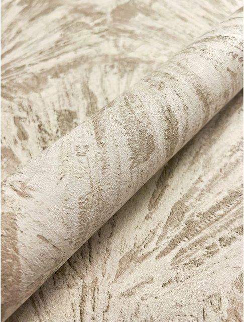 Newroom Vliestapete Sanja Beige Muschel Modern Floral FSC - Bild 1