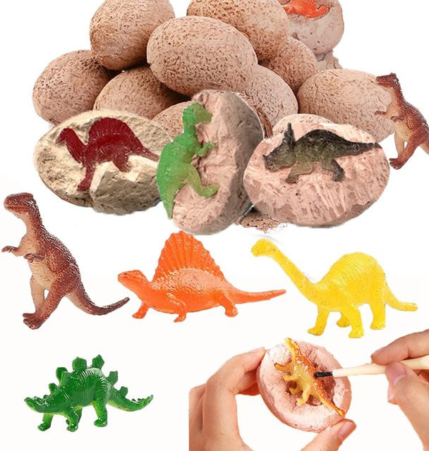 JK-ZMM Dinosaurier Eier Ausgrabung Kits, 3-teiliges Set - Bild 1
