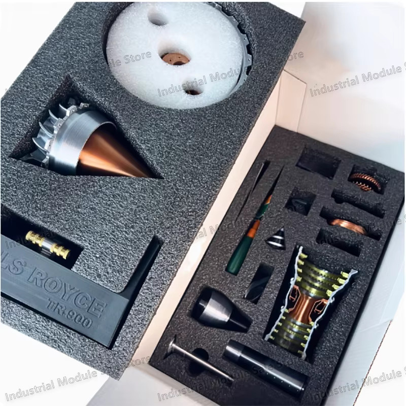 A380Trent 900 Motor, Turbofan Blade Flugzeugmotor, 1:16, Metall, Silber - Bild 3