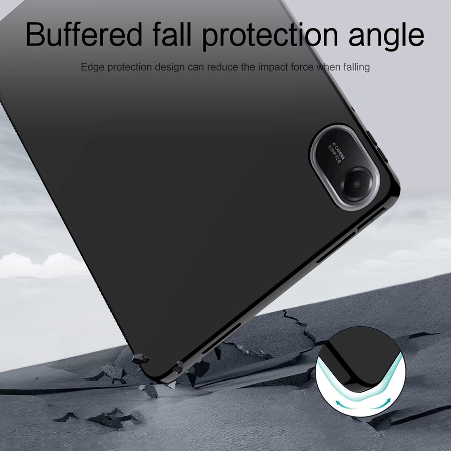 AJIUYU Silikon-TPU Schutzhülle für Xiaomi Redmi Pad 2 11 Zoll 2025 in Schwarz - Bild 3