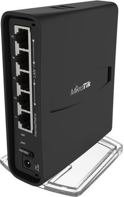 MikroTik hAP ac² Dual-Band Wi-Fi 5 Wireless Router mit 4-Port-Switch in Schwarz (RBD52G-5HACD2HND-TC) - Bild 1