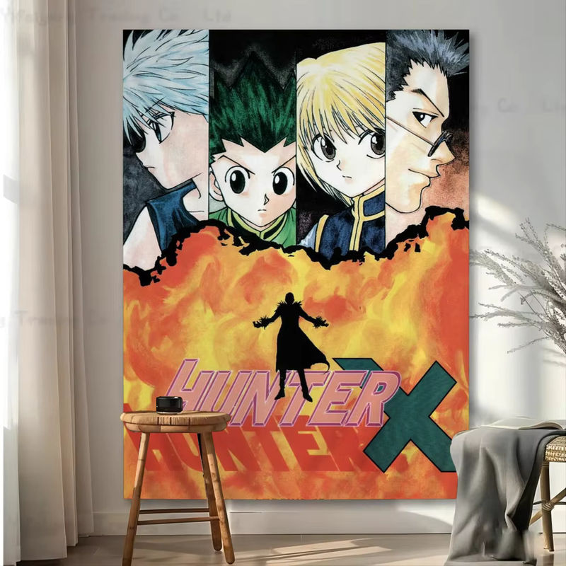 Hunter X Hunter Anime Wandteppich Japanischer Wandbehang als Kunstdruck zur Heimdekoration - Bild 4