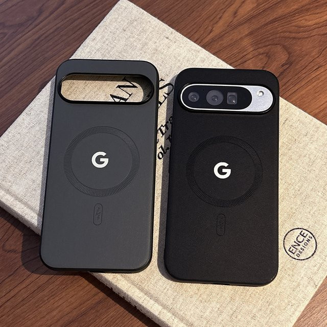 Original Business Leder Handyhülle mit Magnetfunktion für Google Pixel 11 10 9 8 Pro XL, Anti-Rutsch-Schutzhülle in Schwarz oder Grau - Bild 1