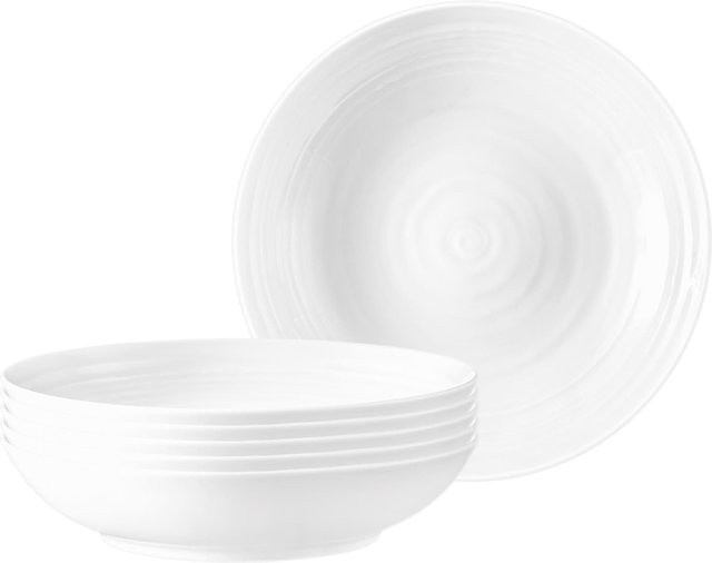 Seltmann Weiden Terra Suppenteller Weiß, 6er Set, Durchmesser: 21,2 cm - Bild 1