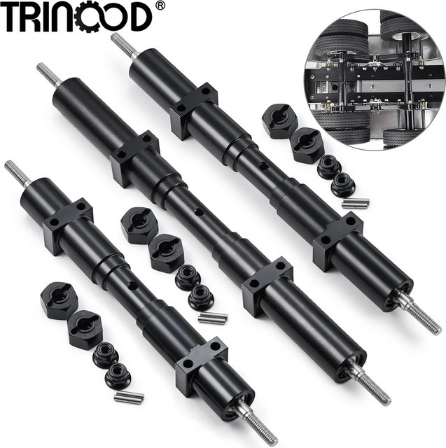 TRINOOD RC Auto Ungetriebene Hinterachse, 1:14, Tamiya, Alu-Legierung - Bild 1