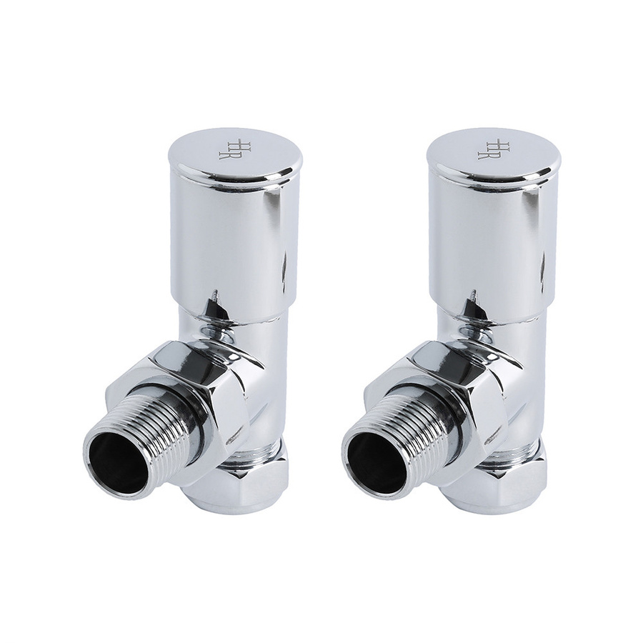 Hudson Reed Heizkörperwinkelventile im 2er-Set aus Messing in Chrom-Optik - Bild 1