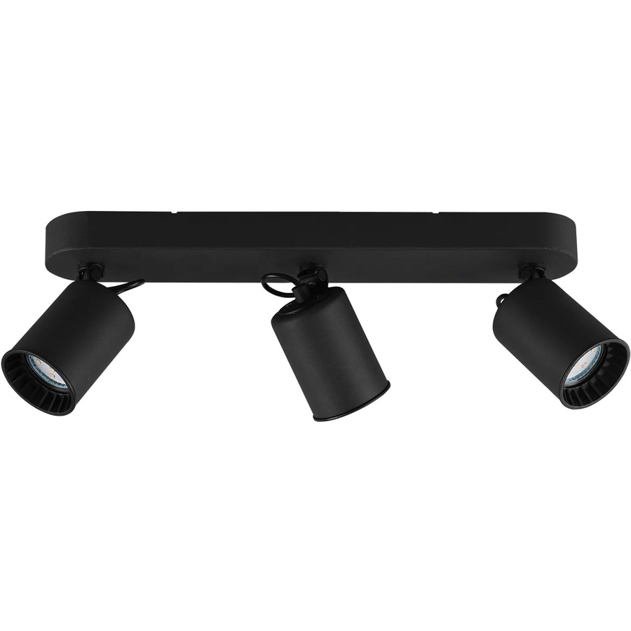 Trio 3-flammiger LED-Wandstrahler Pago in Schwarz matt, B/T/H: 41,0 x 15,0 x 7,0 cm - Bild 2