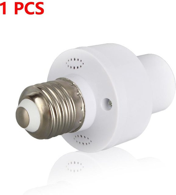 Meiteai-Home E27 Lampensockeladapter mit PIR Bewegungsmelder und Lichtsensor in Weiß - Bild 1
