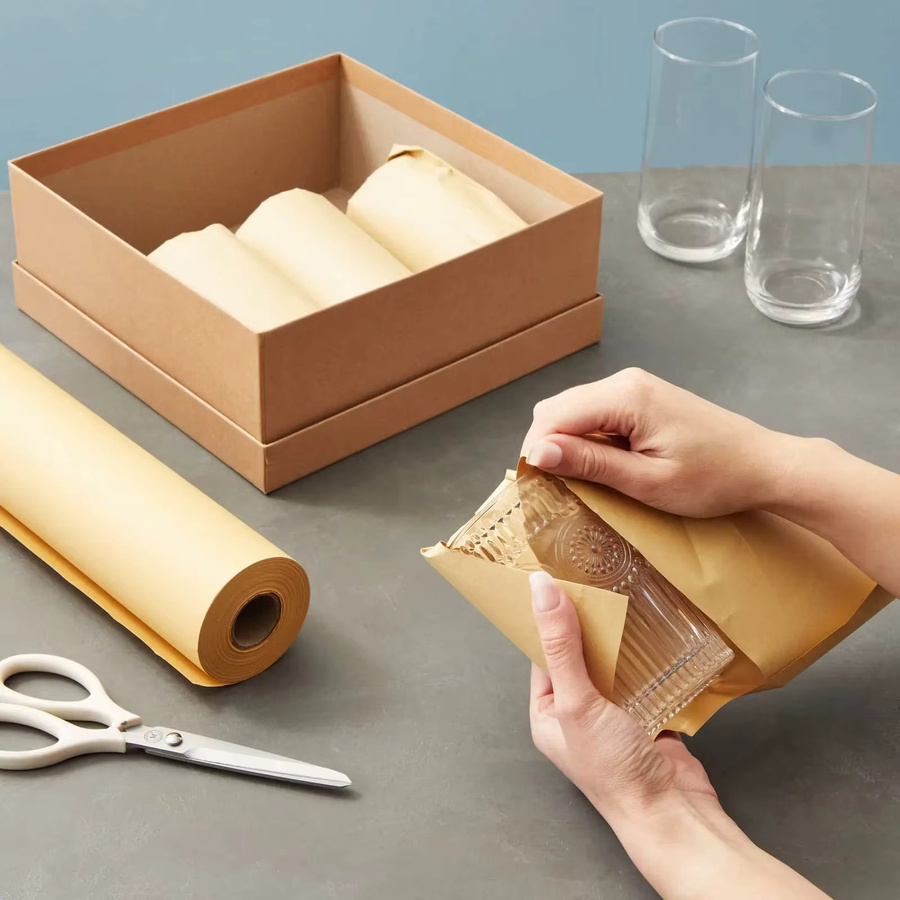 PeriPage Kraftpapier Rolle in Braun für Geschenkverpackungen und DIY-Handwerk - Bild 2