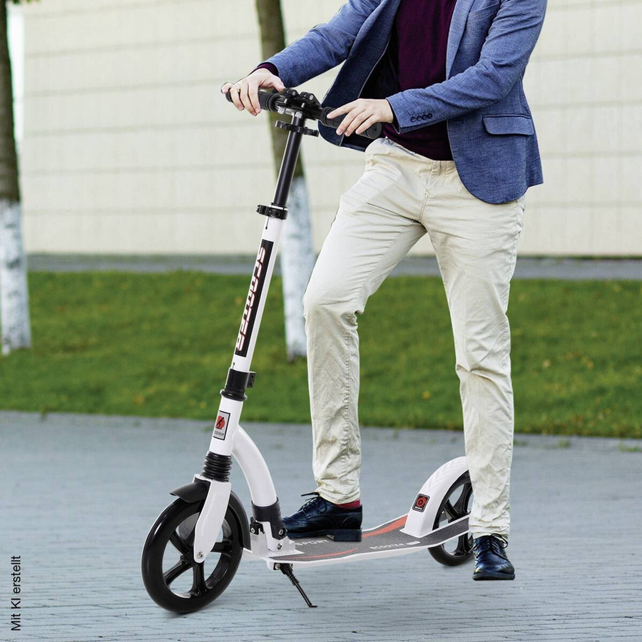 HOMCOM Tretroller, weiß, ab 14 Jahre - Bild 3