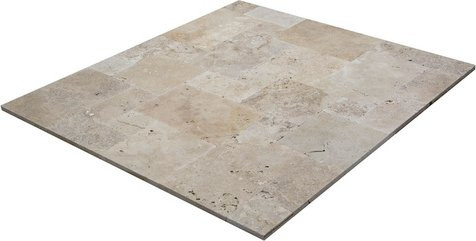 WOHNRAUSCH Terrassenplatten Tosca Ecomix in Travertin-Optik, beige/braun, 0,74 m² - Bild 1