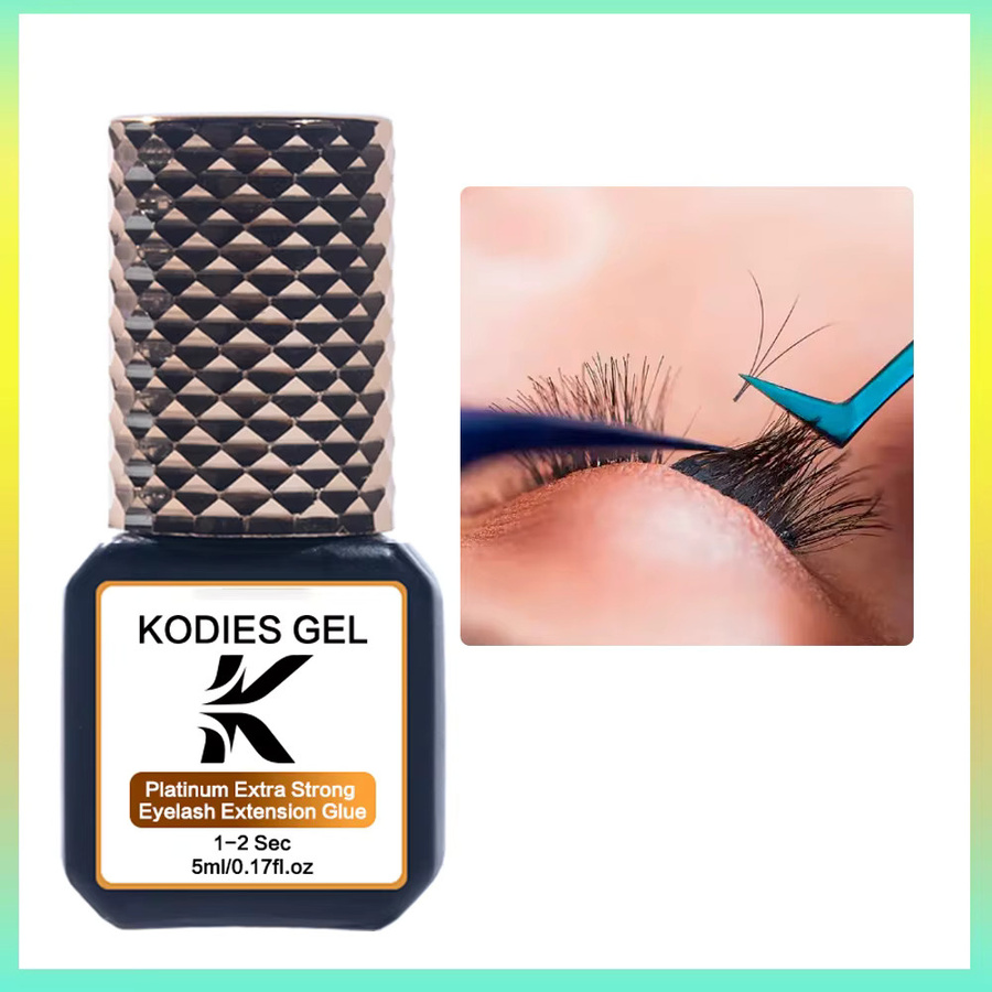 Kodies Wimpernkleber Gel, Platin, 5 Stück - Bild 2