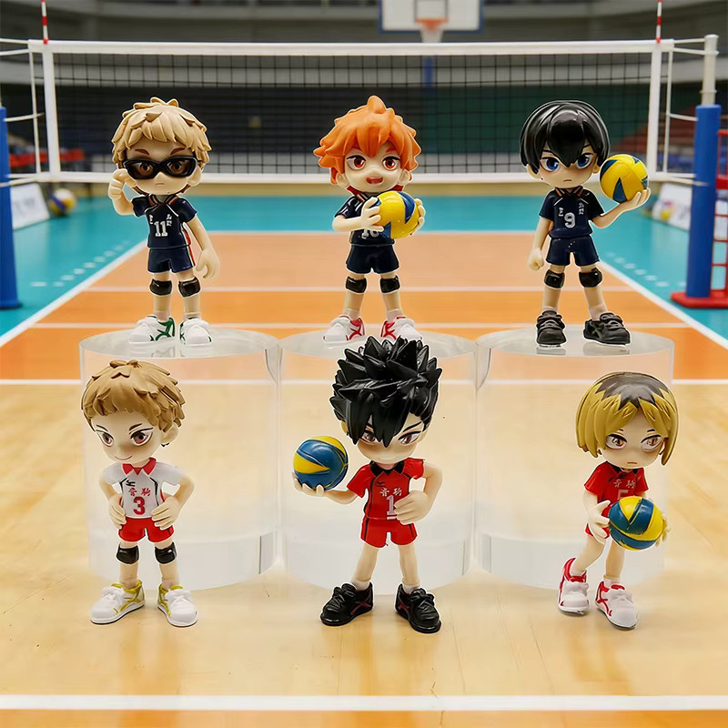 Bandai Haikyuu!! Hinata Shoyo Kageyama Tobio Mini PVC Figurines, 6-8er Set - Bild 3