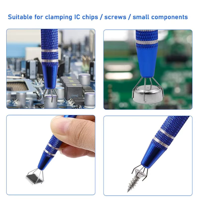 TELEHILL SMD IC Extractor Vier-Klaue-Grabber in Blau für die elektronische Reparatur von BGA-Chips und ICs - Bild 4