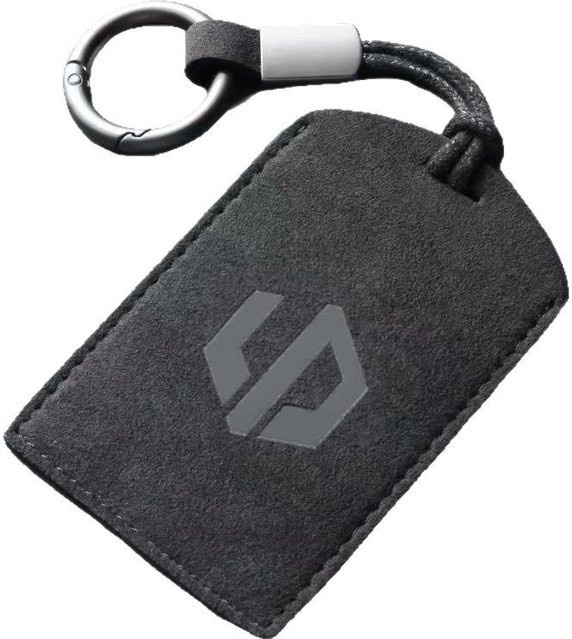 GearUp AutoMoto NFC-Karten-Schlüsselhalter für Leapmotor C10/C16 mit Metal Square Buckle in Carbon Black und Grau - Bild 1