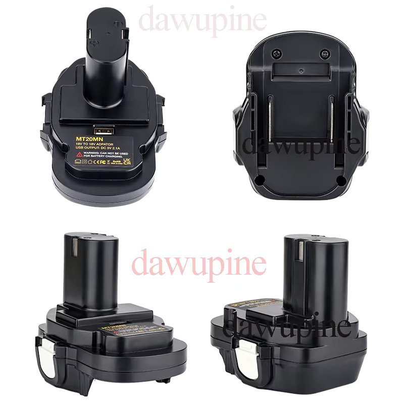 MT20MN Batterie-Adapter für Makita 18V Lithium-Ionen Akkus zu Ni-Mh und Ni-Cd Akkus, Schwarz - Bild 3