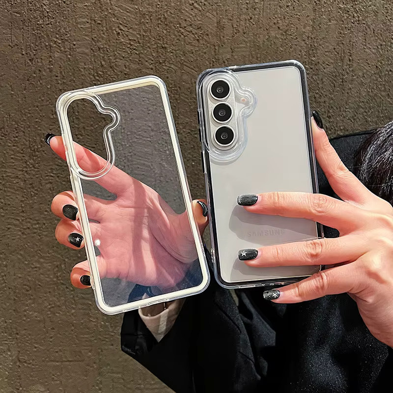 Stoßfeste Panzer-Handyhülle in transparenten Candy-Farben für Samsung Galaxy S26 S25 S24 S23 FE Plus S22 Ultra mit Airbag-Anti-Sturz-Schutz - Bild 2