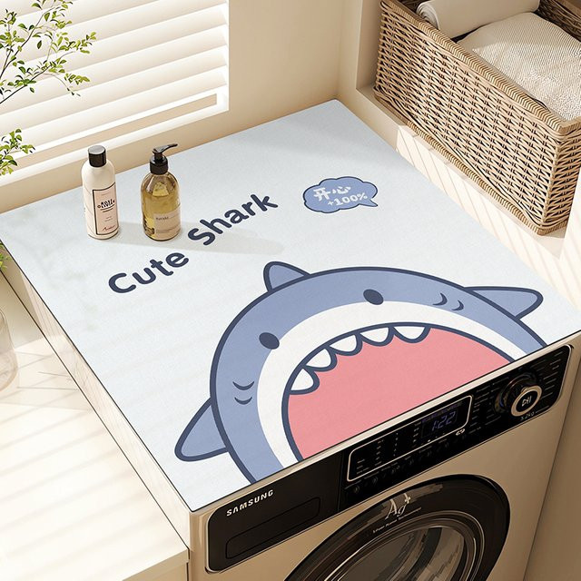 Wasserabsorbierende Kieselgur-Matte mit Tiermotiv in Multicolour, B/T: 50 x 50 cm - Bild 1