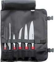 Textil-Rolltasche Red Spirit 6-teilig für Besteck in Schwarz und Rot - Bild 1