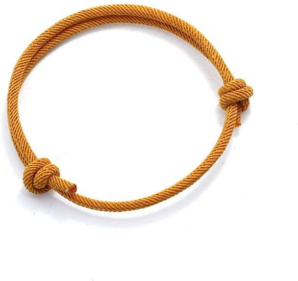Armband, Garn, dunkel gelb, Unisex - Bild 1