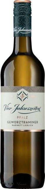 Vier Jahreszeiten Gewürztraminer Kabinett Weißwein, 2025, Pfalz, lieblich, 0,75 l - Bild 1