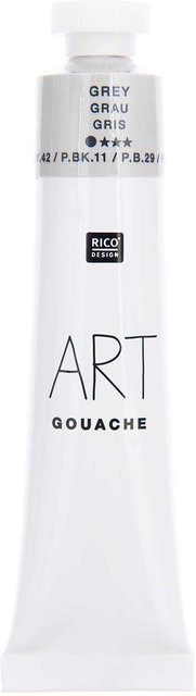 Rico Design ART Gouache Grau 22ml - Bild 1