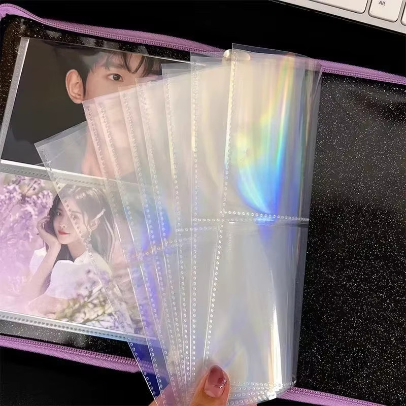 10 Stück transparente Einlegeblätter für Sammelkarten und Fotokarten mit 1 bis 4 Fächern aus Kunststoff - Bild 2