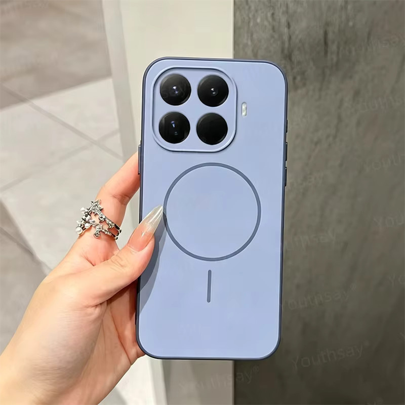 Original Silikonhülle für Xiaomi 17T und Xiaomi 17T Pro in Orange mit Skin-Feel Oberfläche - Bild 3