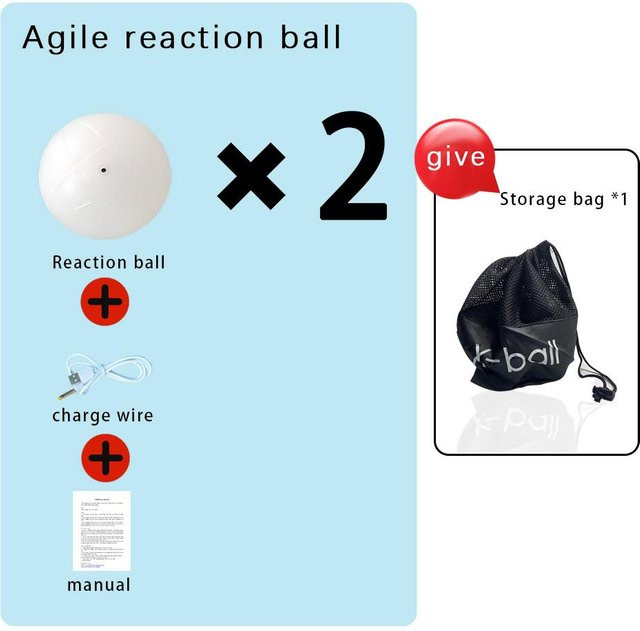 Queling X-Ball Intelligenter Reaktionsball mit Digitalem Sensor, Weiß - Bild 1