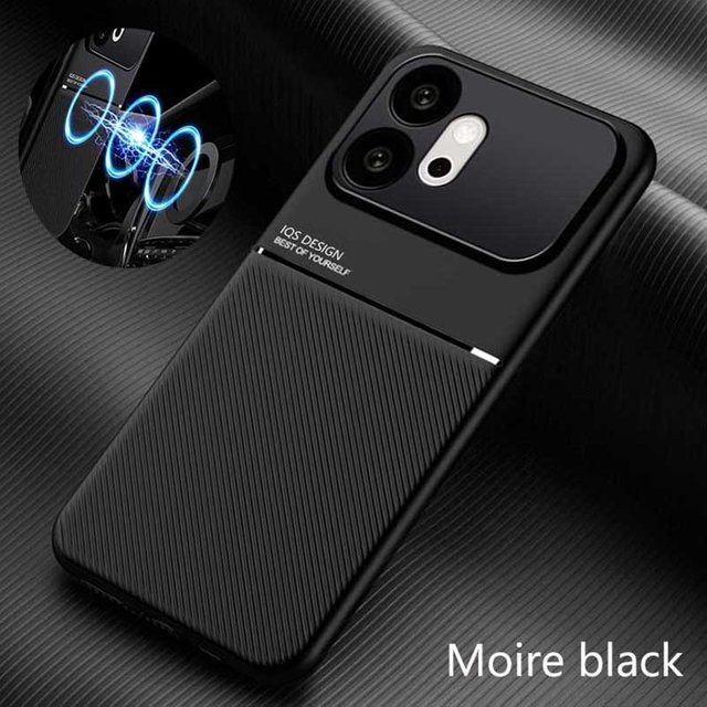 Magnetische Handyhülle für Honor 600, 500, 400 Serie sowie Pro und Lite Modelle in Schwarz und Blau mit mattem Anti-Rutsch-Finish - Bild 1