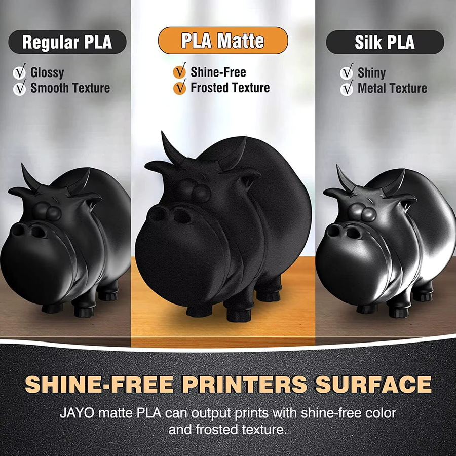 JAYO 3D-Drucker Filament Set aus 2 Rollen PLA, PLA Matt und PLA PLUS mit 1,75 mm Durchmesser für FDM-Drucker - Bild 5
